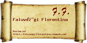 Faluvégi Florentina névjegykártya
